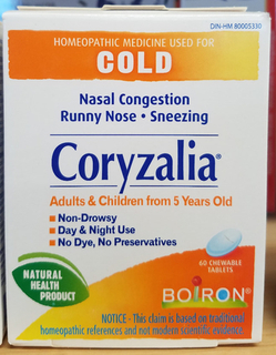 Homeopathic - Coryzalia Cold (Boiron)